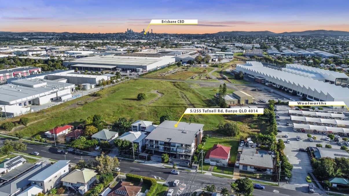 255 Tufnell Road, Banyo - frontage aerial