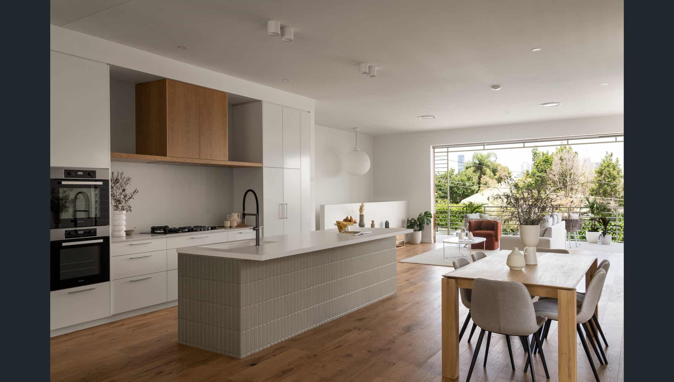 Siera - New Home - 95 Philip Street, Hawthorne - shows ducted vent on ceiling in living kitchen area