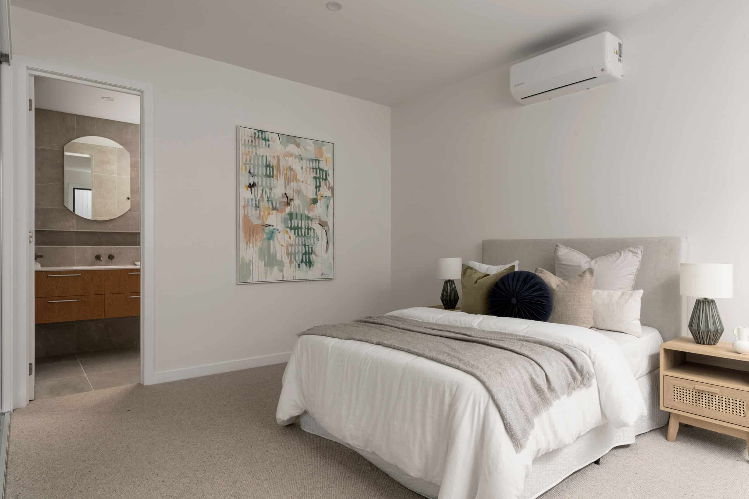 Siera - New Townhouse - shows ActronAir split system intalled into guest room