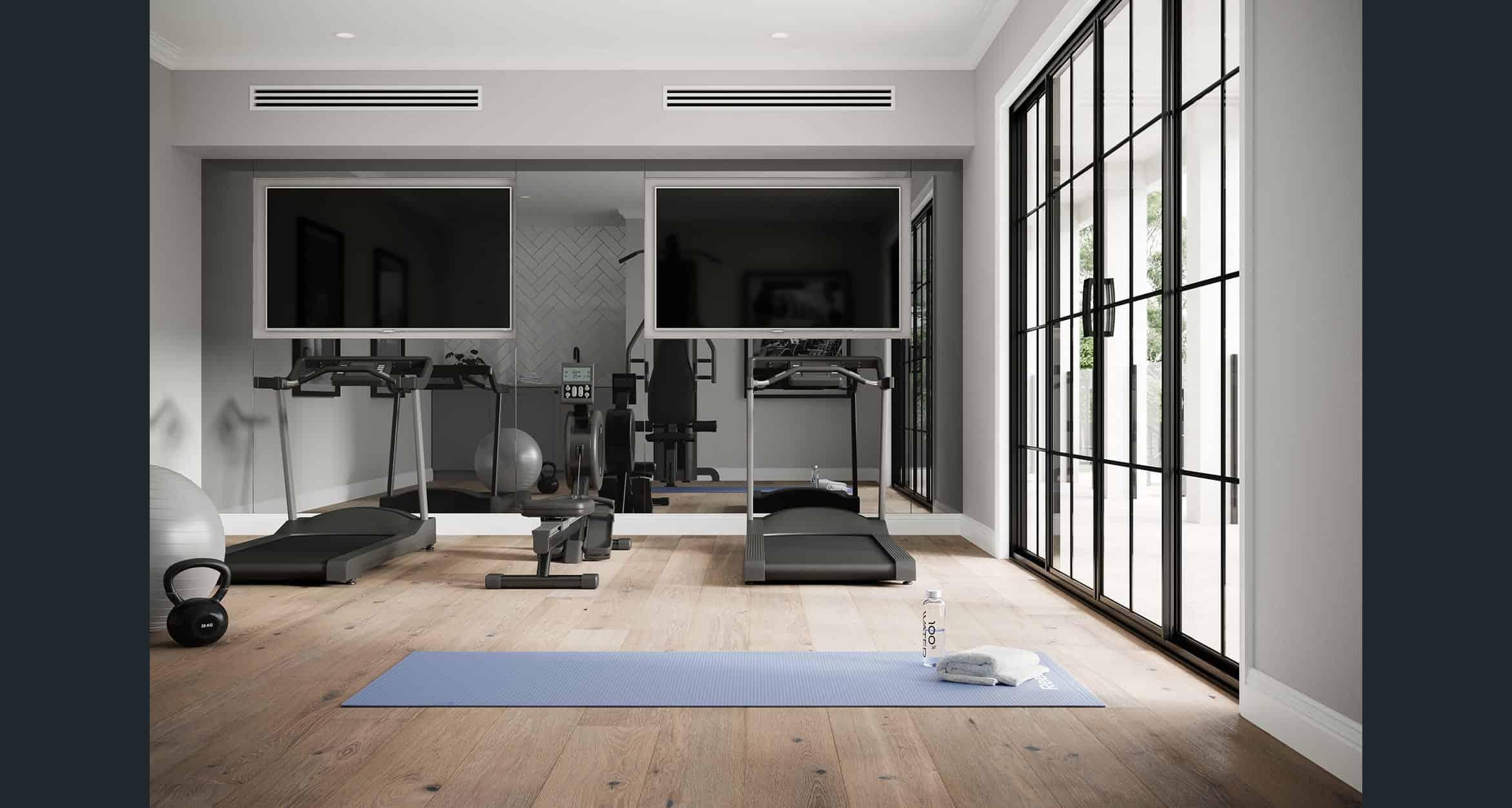 Topia - 44 Sturgeon St, Ormison - Bulkheads installed in the communal gym