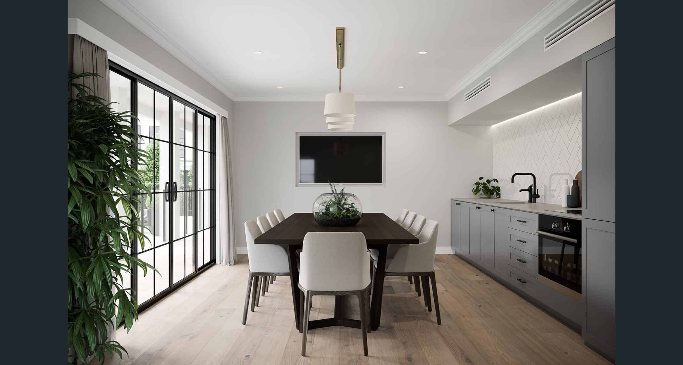 Topia - 44 Sturgeon St, Ormison - Bulkheads installed in townhouse dining